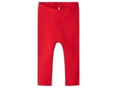 Name It leggings red with openwork pattern